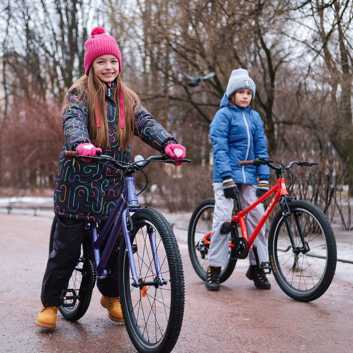 Как одевать ребенка на велосипеде зимой?